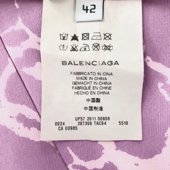 BALENCIAGA Silk Tie Dye Shift Dress - Picture 5 of 6